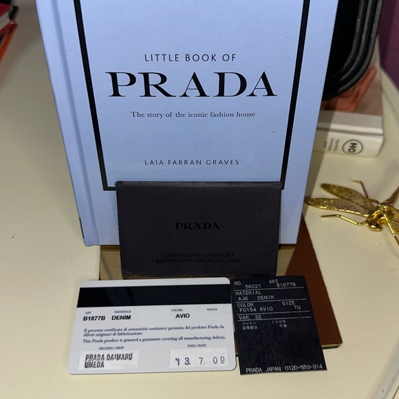 Prada Canapa Large Blue Denim Tote - Picture 7 of 17